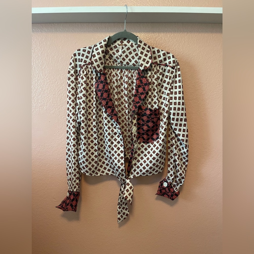 Free People Crop Blouse